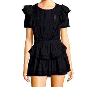 Love Shack Fancy Black Natasha Dress Size Medium